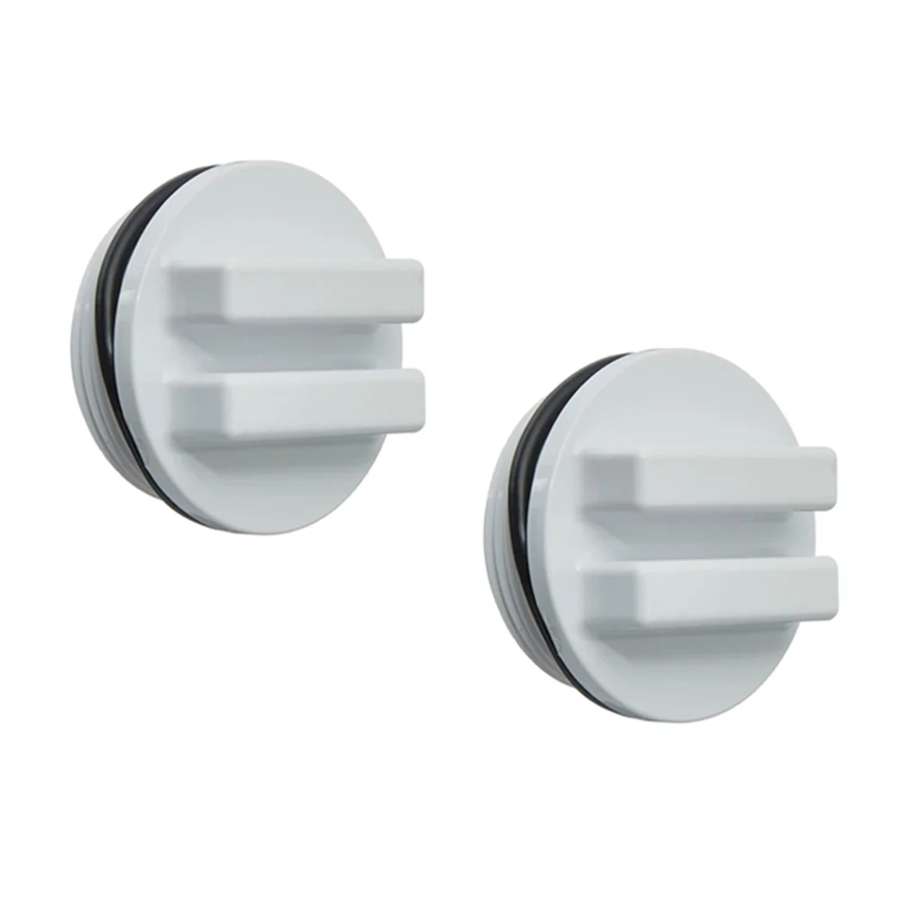 

2 PCS Oil Plug Hose Fittings Pool Return Line Winterizing Wing Filter Plastic Rubber Swimming