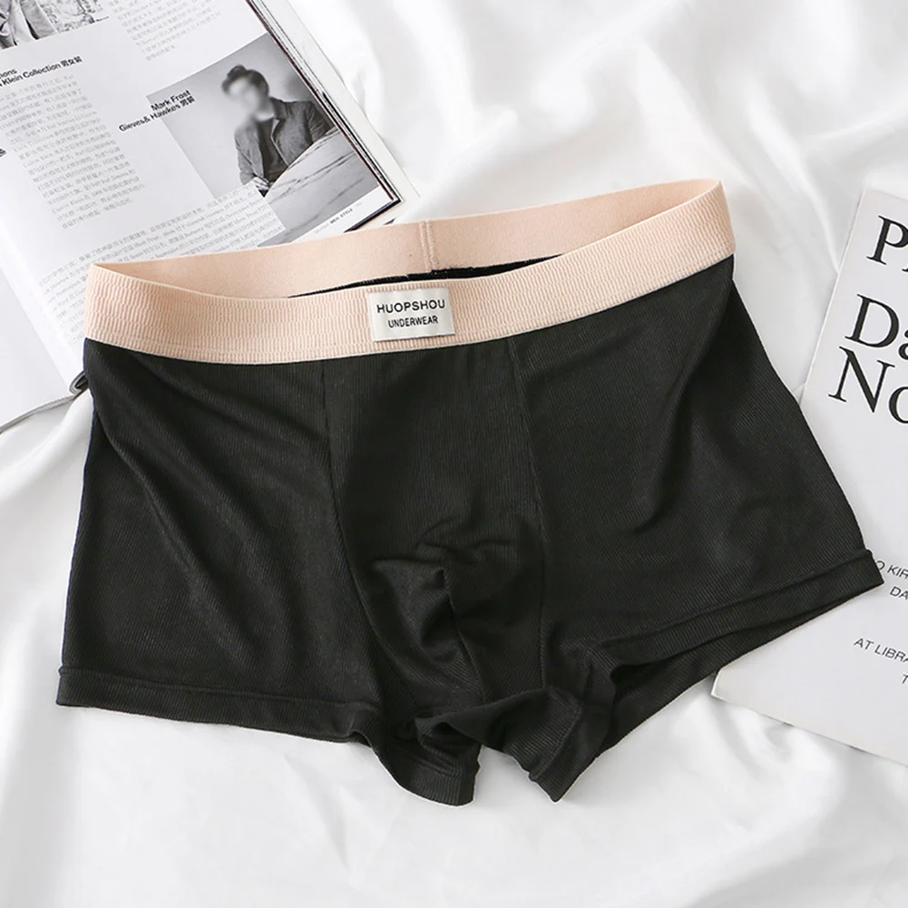 Дышащие хлопковые трусы для мужчин Трусы со средней талией нижнее белье доступно
