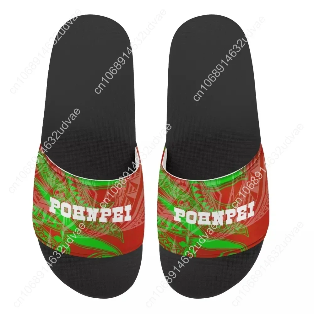 Полинезийские домашние тапочки Pohnpei с традиционным этническим принтом