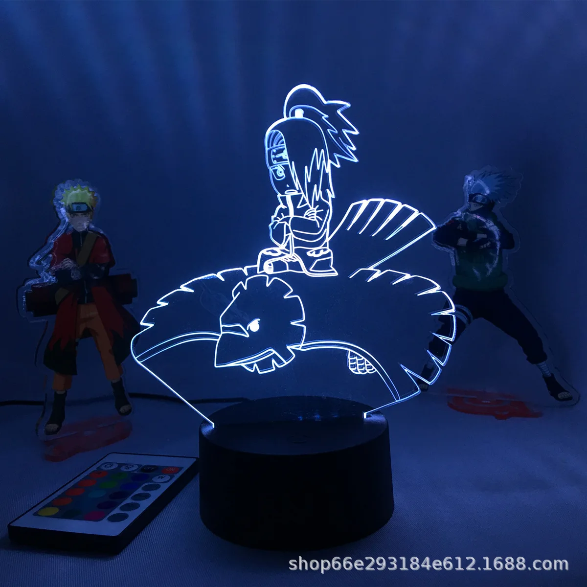 

Ночник аниме «Наруто Сяо», светодиодный 3D светильник Q Version, украшение для спальни, настольная лампа с орнаментом, детская игрушка в подарок