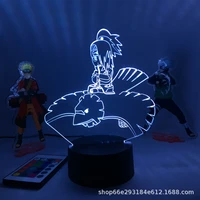 anime naruto xiao organization 3d night light q version led light bedroom decoration table lamp ornaments childrens toy gift