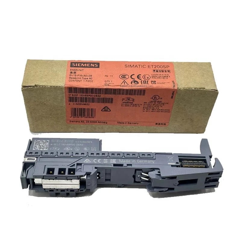 

6ES7193-6BP00-0BA0 Fast delivery ET200SP basic unit module simatic plc programming software