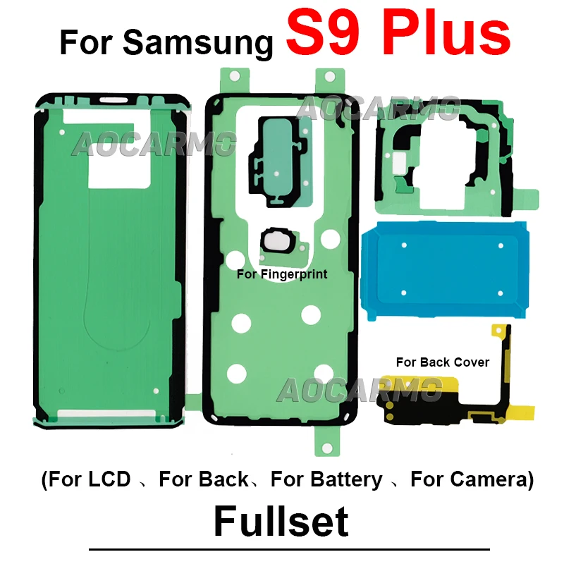 Полный набор клея для задней крышки ЖК-дисплея, батареи и пленки для Samsung Galaxy S6 S7 Edge+ S8 S9 Plus S10+ Lite 5G S10E S10PLUS.