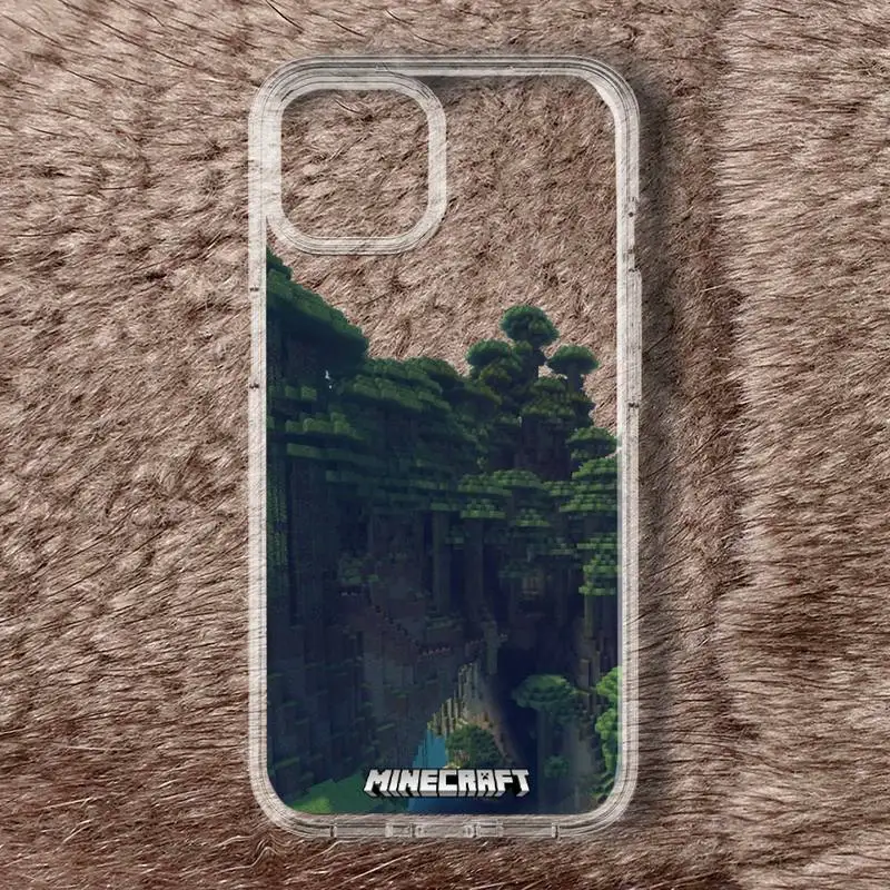 Game Mine C-Crafts Phone Case For iPhone 11 12 Mini 13 14 Pro XS Max X 8 7 6s Plus 5 SE XR Transparent Shell