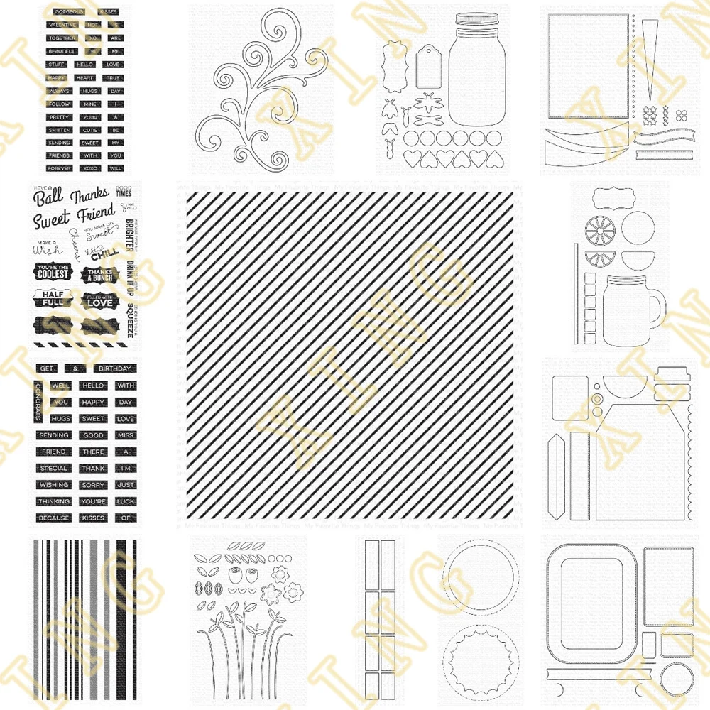 

New Arrival Love Sentiments Windows Metal Cutting Dies Clear Stamps Scrapbook Diary Secoration Embossing Template Diy Handmade