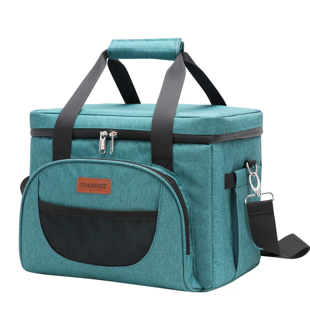 

Сумка-холодильник большого объема, изолированная Сумочка, уличный обеденный мешок из ткани Оксфорд, пиническая сумка на одно плечо, мешок через плечо для льда, банки для продуктов