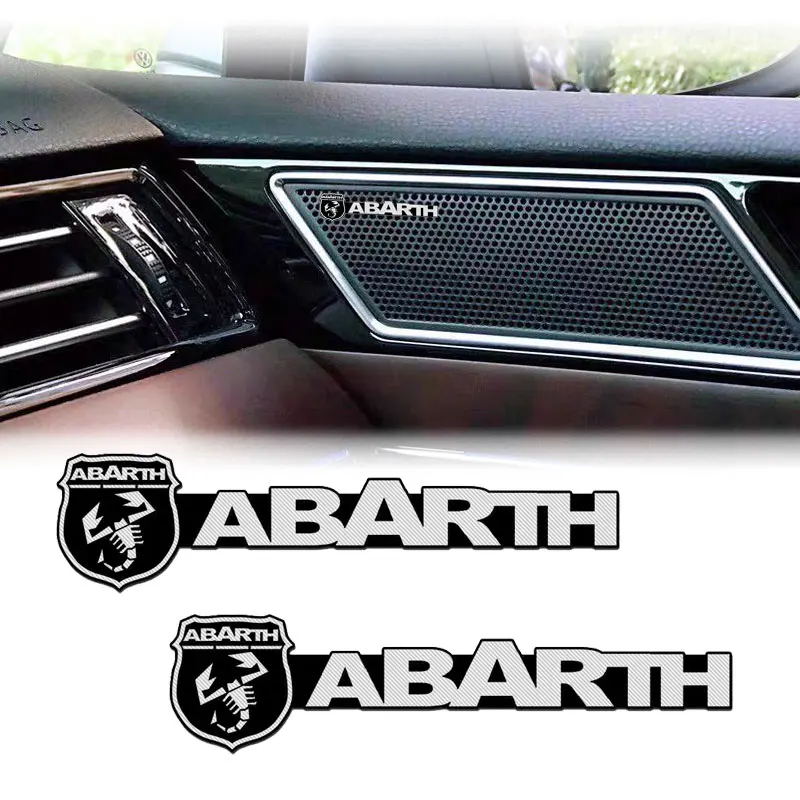 

New Car Styling Car 3D Speaker Audio Stereo Badge Car Sticker For Abbas Abarth Punto 124/125/500 Stilo Ducato Car Accessories
