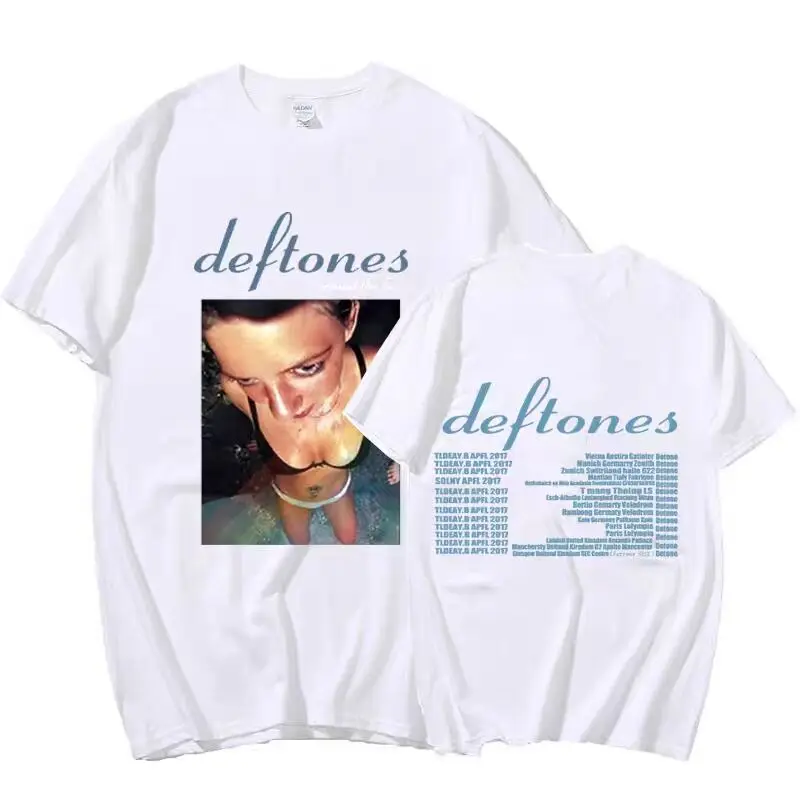

Hip Hop Deftones Women Summer T Shirt Men Fashion Graphic aesthetic printing T-shirts Cotton Tshirt Fashion Design Tops Tees