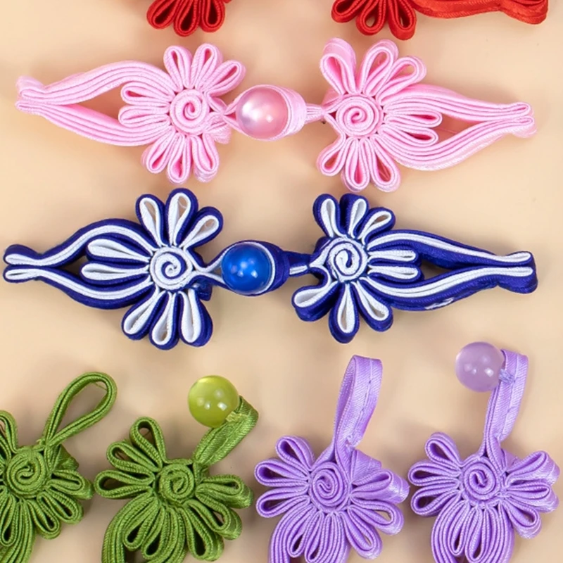 Китайский костюм с бантом пуговицами-лягушками застежками для шитья