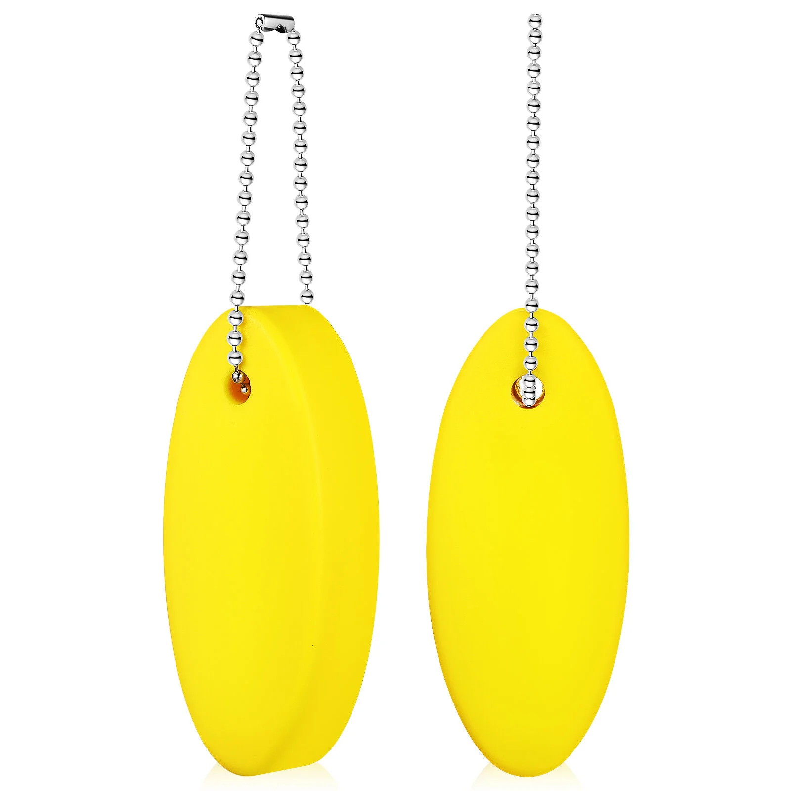 

2Pcs Floating Keyrings Lightweight Oval Float Key Chain for Fishing Surfing Sailing Outdoor Sports