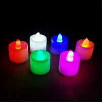 20pcs flameless led tea lights candles battery powered coloful electronic candles tealight birthday wedding romantic home decor