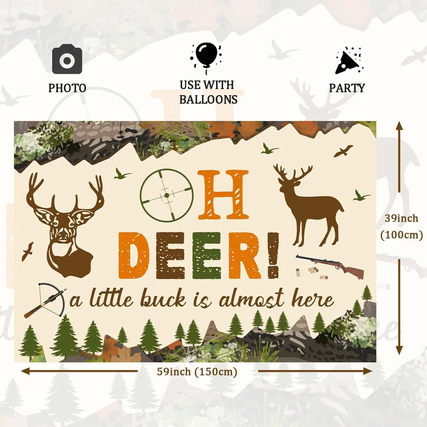 Декоративные украшения для вечеринки в честь рождения ребенка 5 х3 фута