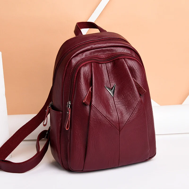 

Роскошный брендовый женский рюкзак высокого качества, новинка 2022, женская сумка из натуральной кожи, летняя универсальная Студенческая Мод...