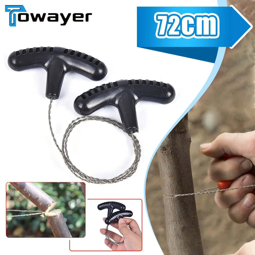 

Регулируемая стальная цепная пила, практичная портативная для аварийного спасения, наборы стальной проволоки, дорожный инструмент, ручной ...