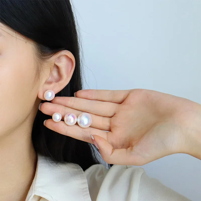 Французские винтажные роскошные красочные розовые легкие серьги женские