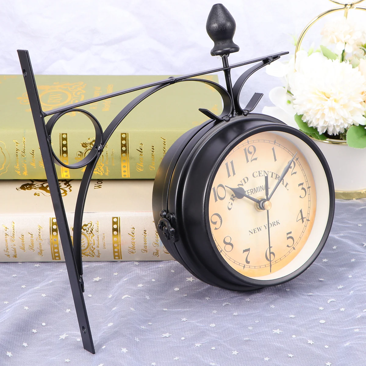 

Digital Clocks European-Style Wall Clock Home Decoration Wall Hanging Clock Silent Wall Clock Farmhouse Style Clock Rural