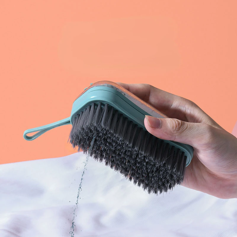 

Multifunctional Cleaning Brush with Cleanser Dispenser Soft Bristle for Shoes Clothes Artifact Laundry Household Cleaning