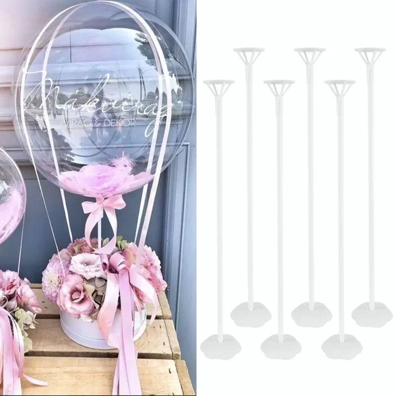 

6pcs Balloon Stand Base Balloon Holder Column Support for Adult Kids Birthday Party Wedding Table Decoration Baby Shower Favors