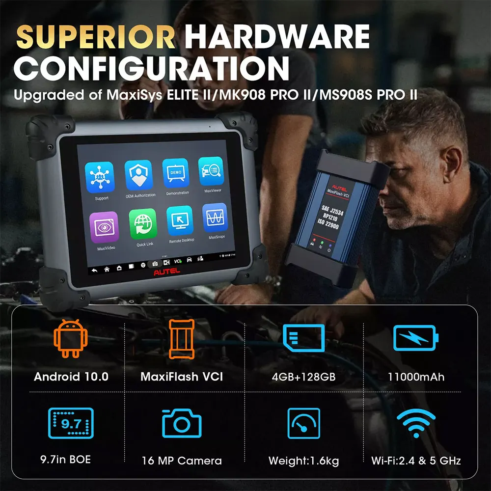Autel MaxiSys Elite II PRO ULTRA Диагностический сканер PR0GRAMMING 40+ Служба CANFD и DOIP
