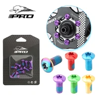 iiipro mtb disc brake fixing screw 12pcs t25 colourful alloy steel mountain road foldable bicycle universal accessories