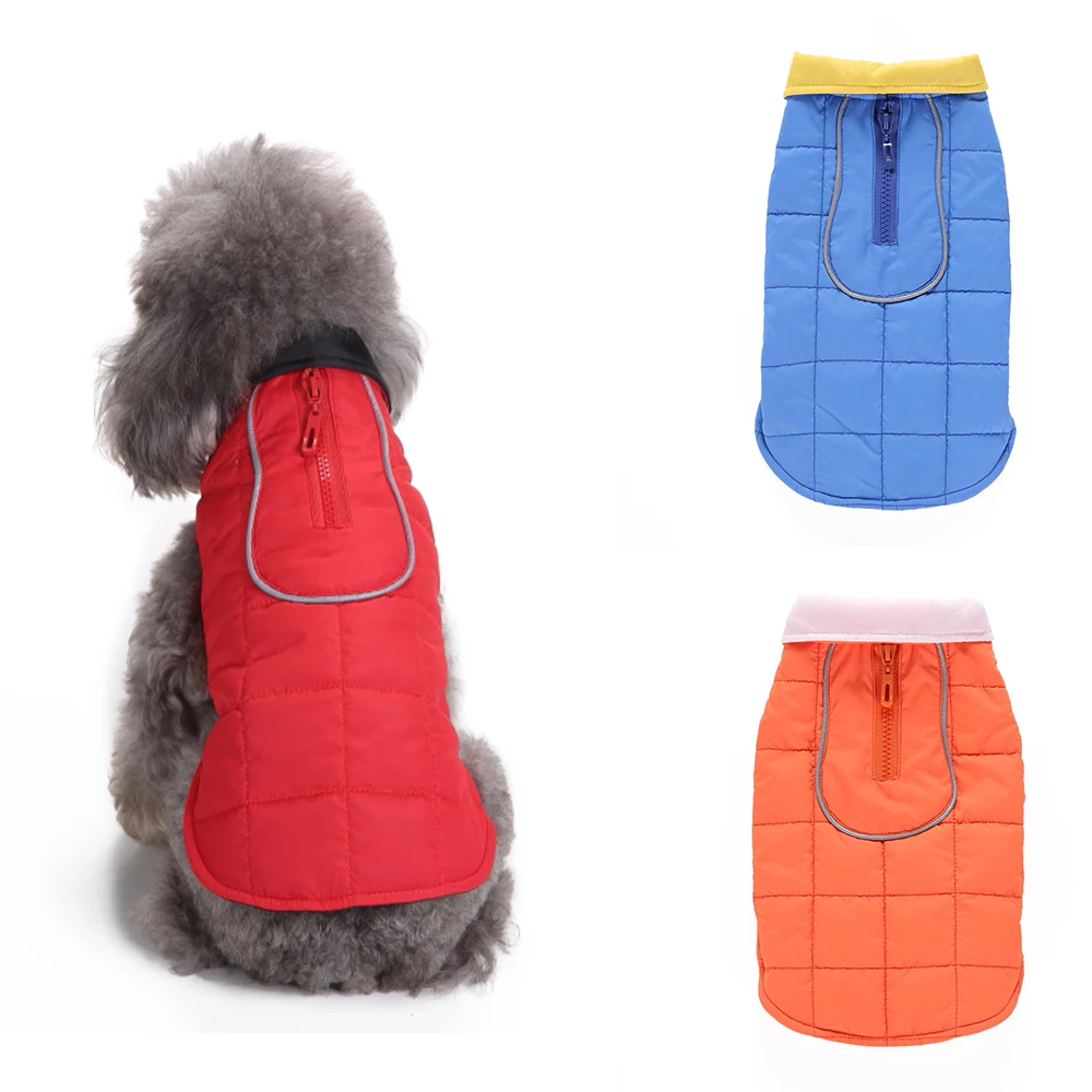 

Winter Pet Clothes Warm Jacket Coat with Zipper Dog Clothes Puppy Clothing for Chihuahua French Bulldog Outfits Pet Clothes