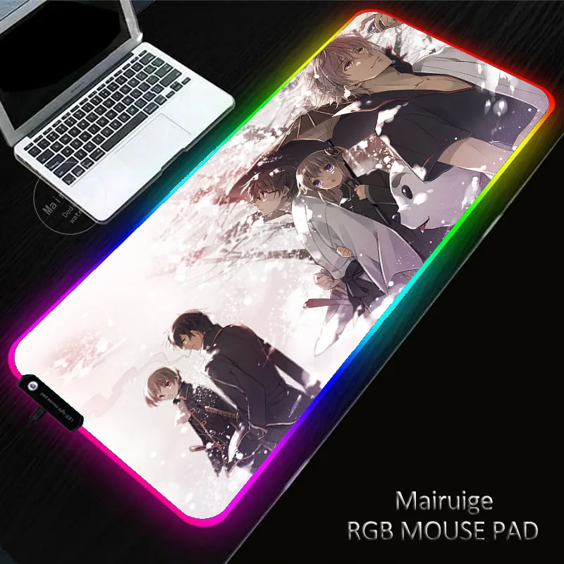 

Gintama RGB Gaming XXL 300X800MM Anime Mouse Pad Anti-Slip Rubber Base Computer Keyboard MousePad Anti-slip Mat for Computer PC