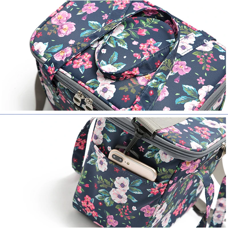 Multifunction Ice Bag Picnic Bags Thermal Fresh Food Picnic Lunch Bag for Women Milk Beer Cooler Lunch Box Portable lunch Bag 7L images - 6