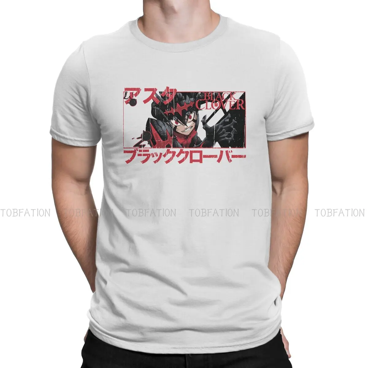 Black Clover Black Zora Ideale Anime Asta 100% Cotton T Shirt Harajuku Grunge Men's Tee Shirt O-Neck Men Clothes