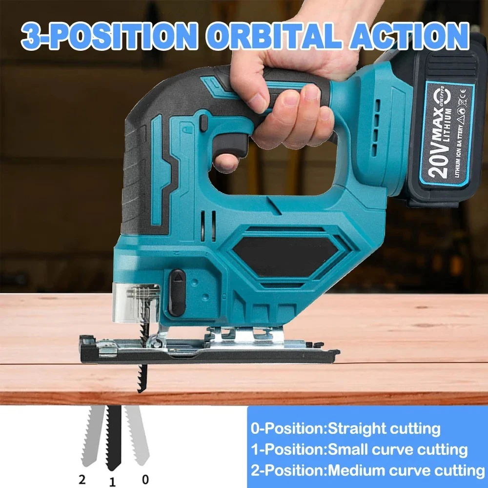 Аккумуляторный лобзик 20 В 65 мм 2700 об/мин электрический портативный