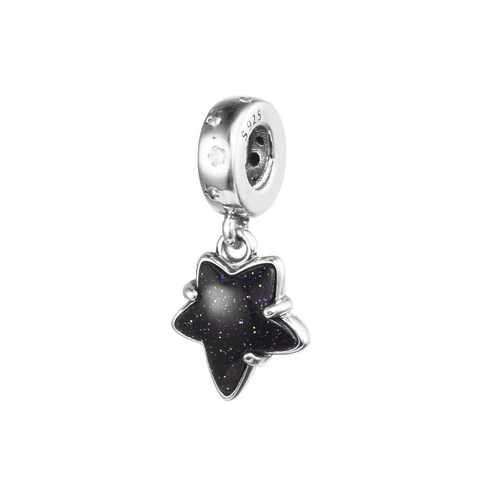 

DIY Fits for CKK Charms Bracelets Celestial Galaxy Star Murano Dangle Beads 100% 925 Sterling-Silver-Jewelry Free Shipping
