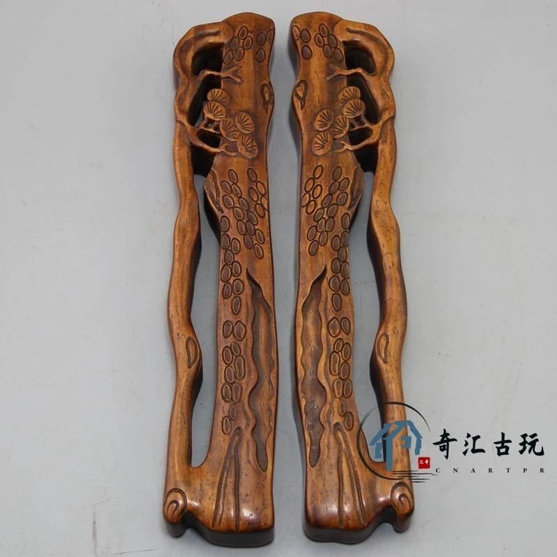 

Antiques Collection Retro Miscellaneous Crafts Woodcarfin Imitation Huang Yangmu Town Ru Songshu Town Paper Town Four Treasures