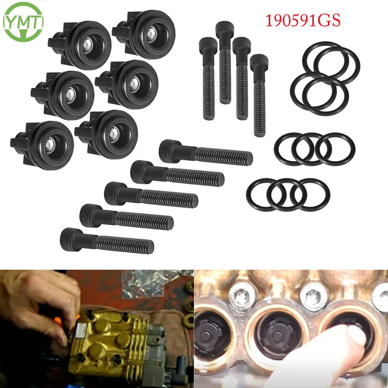 

YMT насос для мойки высокого давления, комплект обратных клапанов для Snapper, Craftsman, Troybilt, Briggs & Stratton 190591GS (25 шт./компл.)