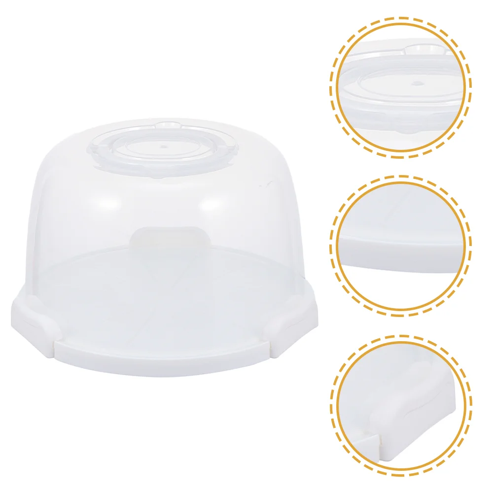 

Cake Box Carrier Packing Storage Reusable Boxes Display Birthday Transparent Carrying Bakery Delicatebagelsup Round Wedding