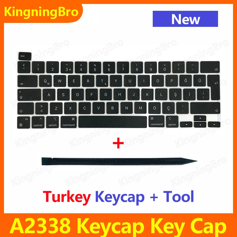 Новые турецкие клавиши для клавиатуры Macbook Pro Retina 13" M1 A2338 Keycap Key Cap 2020 года.