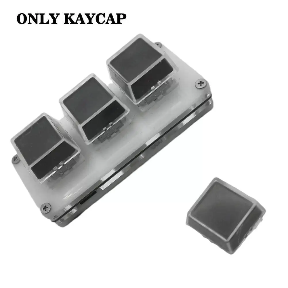 

10pcs/set Transparent Keycaps Double-layer Keycaps Removable Paper Relegendable Switch Keycap Mx Clips Cus K1s3