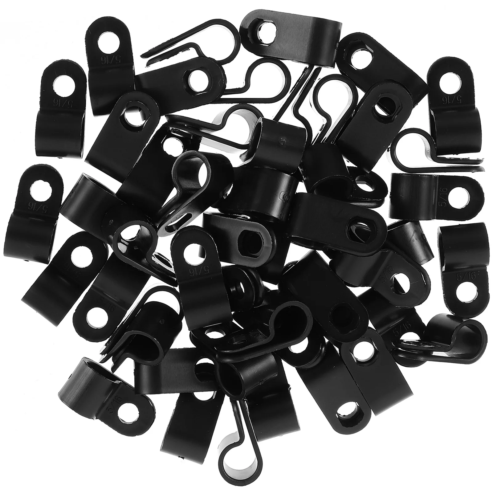 

100pcs Rope Light Clip 79mm Wire Clip Replacement R-shape Ethernet Cable Clip