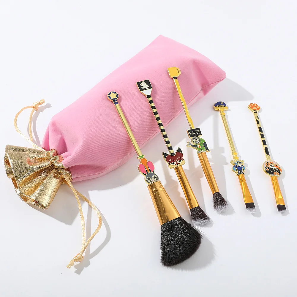 Набор косметических кистей для макияжа в стиле косплея DISNEY Zootopia Zootropolis Judith Laverne Hopps Nick Wilde Sloth Flash.