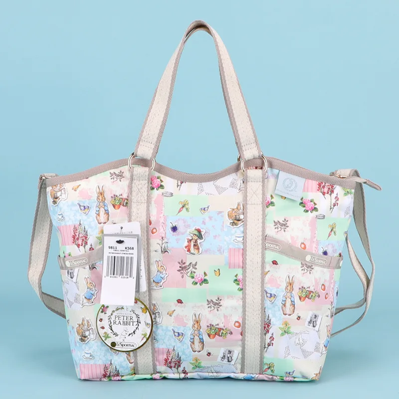 

Kawaii Sanrio Cute Snoopy Lesportsac Anime Cartoon Joint Tote Bag Shoulder Messenger Bag Handbag Casual Bag Toys for Girls