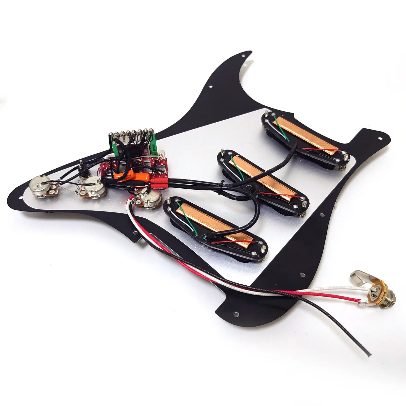 Предварительно смонтированная накладка для гитары с черным мини-набором