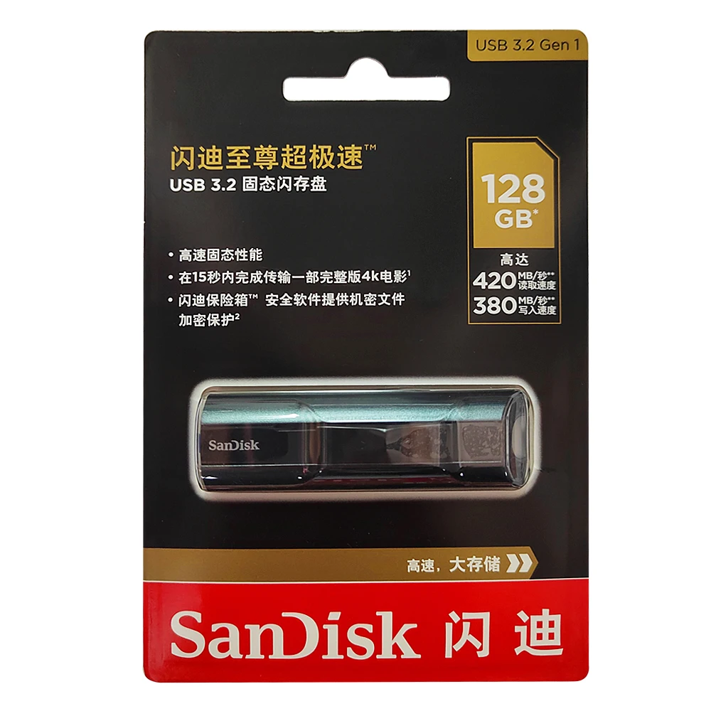 SanDisk Extreme PRO USB 3 2 твердотельный флеш-накопитель 128 ГБ 256 512 1 ТБ до 420 Мб/с SDCZ880 U диск