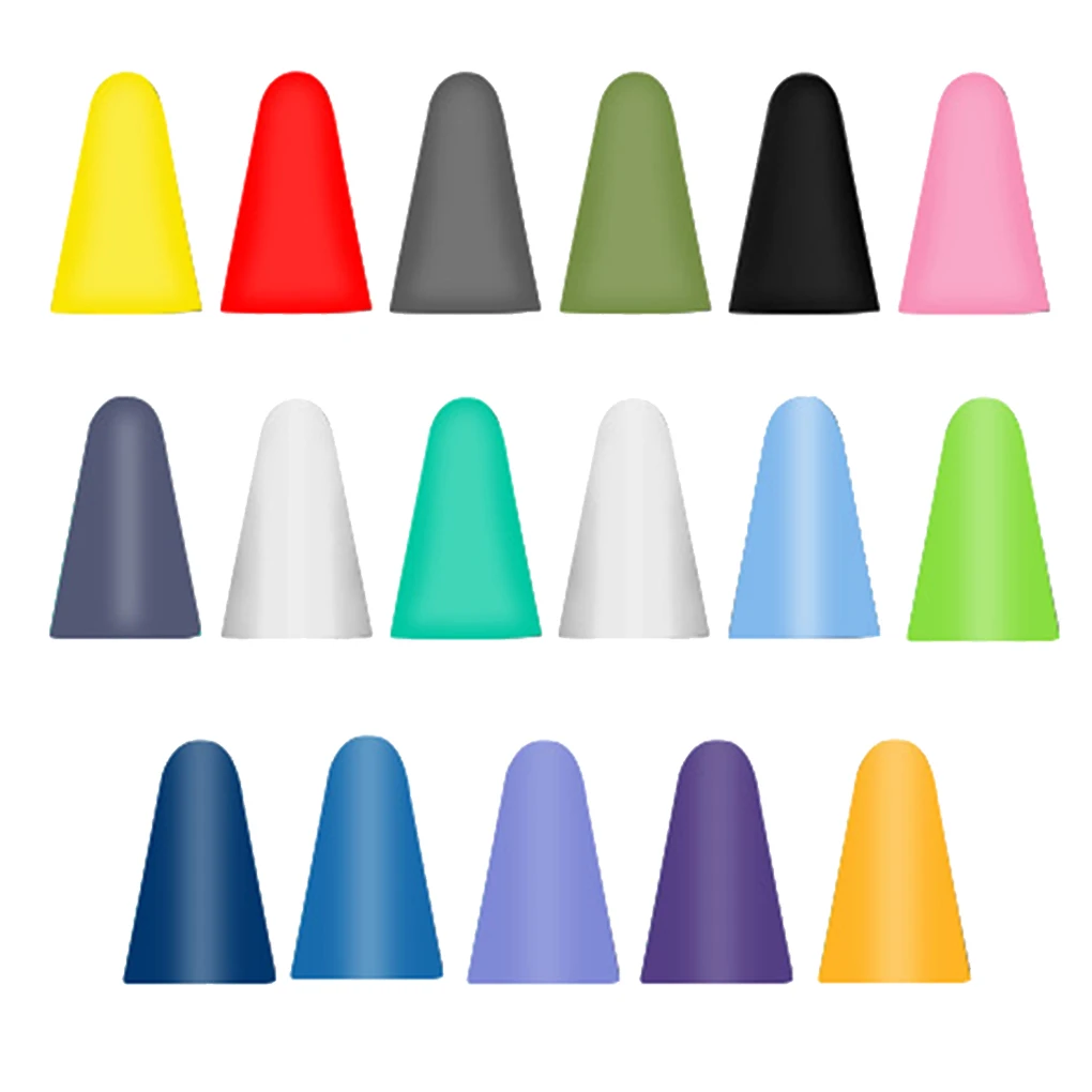 

10 Pieces Nib Caps Anti-skidding Professional Removable Silicone Touchscreen Pen Tip Case Cover High Sensitivity Yellow