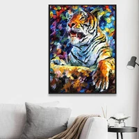 5d diy diamond painting colorful tiger crystal rhinestone paintings canvas animal diamond embroidery home decoration