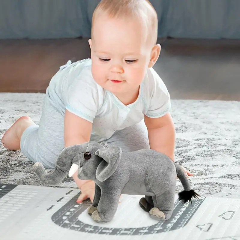 Мягкая плюшевая игрушка-слон мягкая и удобная детская игрушка