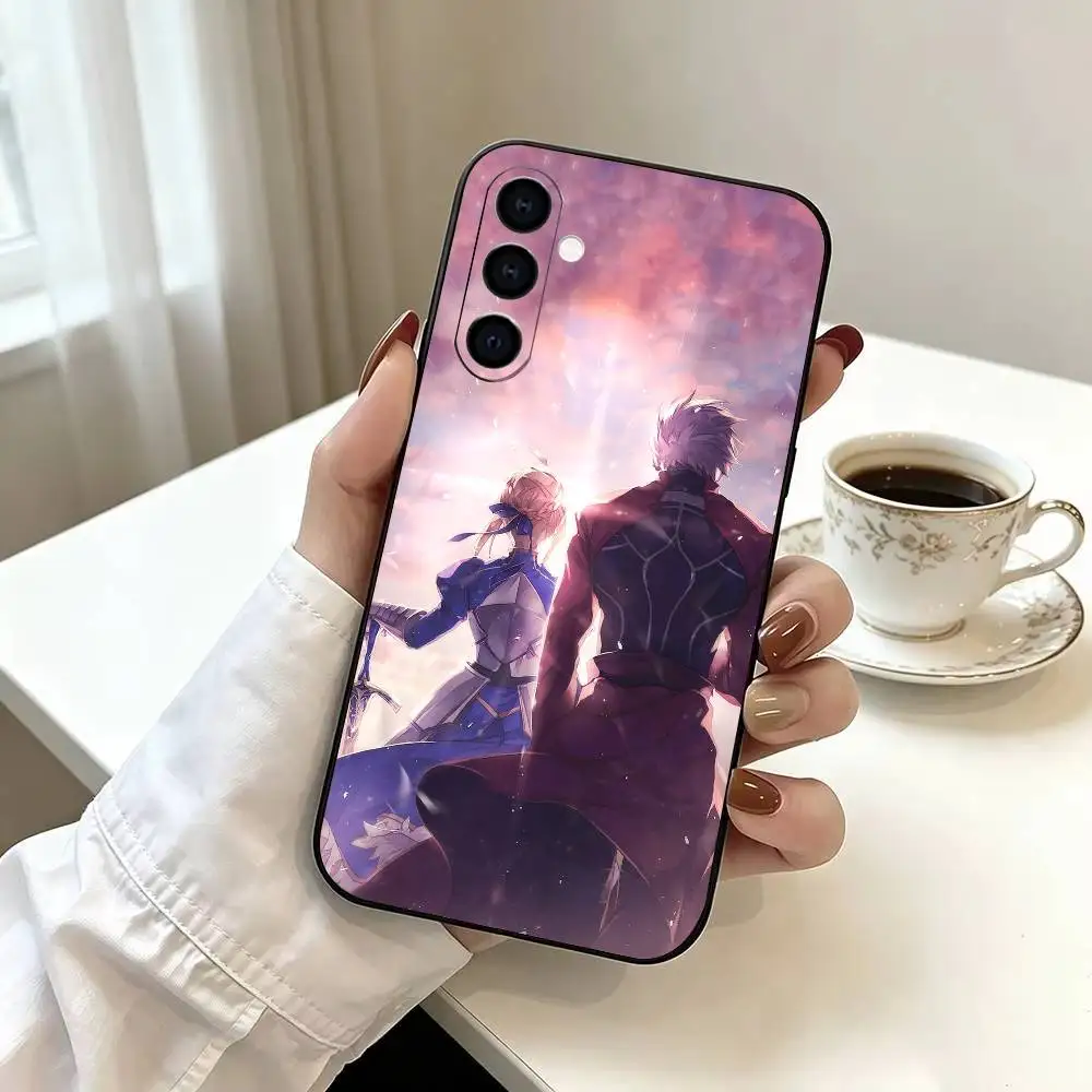 Фото Чехол для телефона Clash With Future Self Fatestay night UBW из мягкого силикона для Samsung Galaxy A73/A72/A70/A53/A52/A51 - черный №5