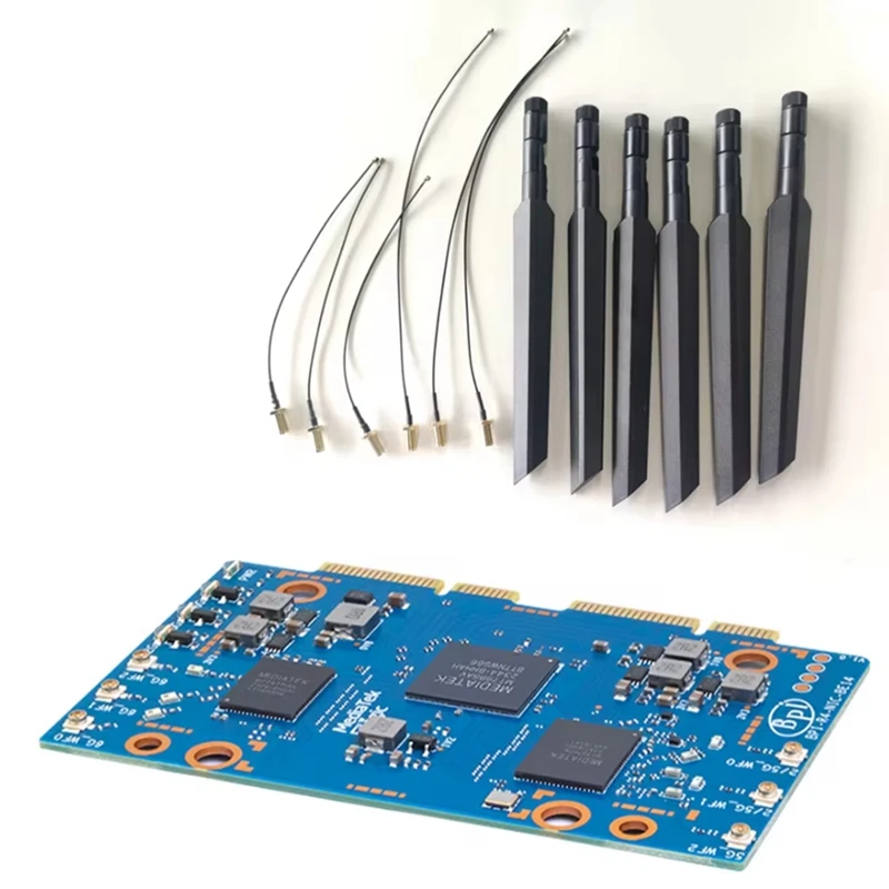 Новинка для банана Pi BPI-R4-NIC-BE14 Wifi7 аксессуары модуля телефона MT7995AV чипсет 2 Pcie 3 0