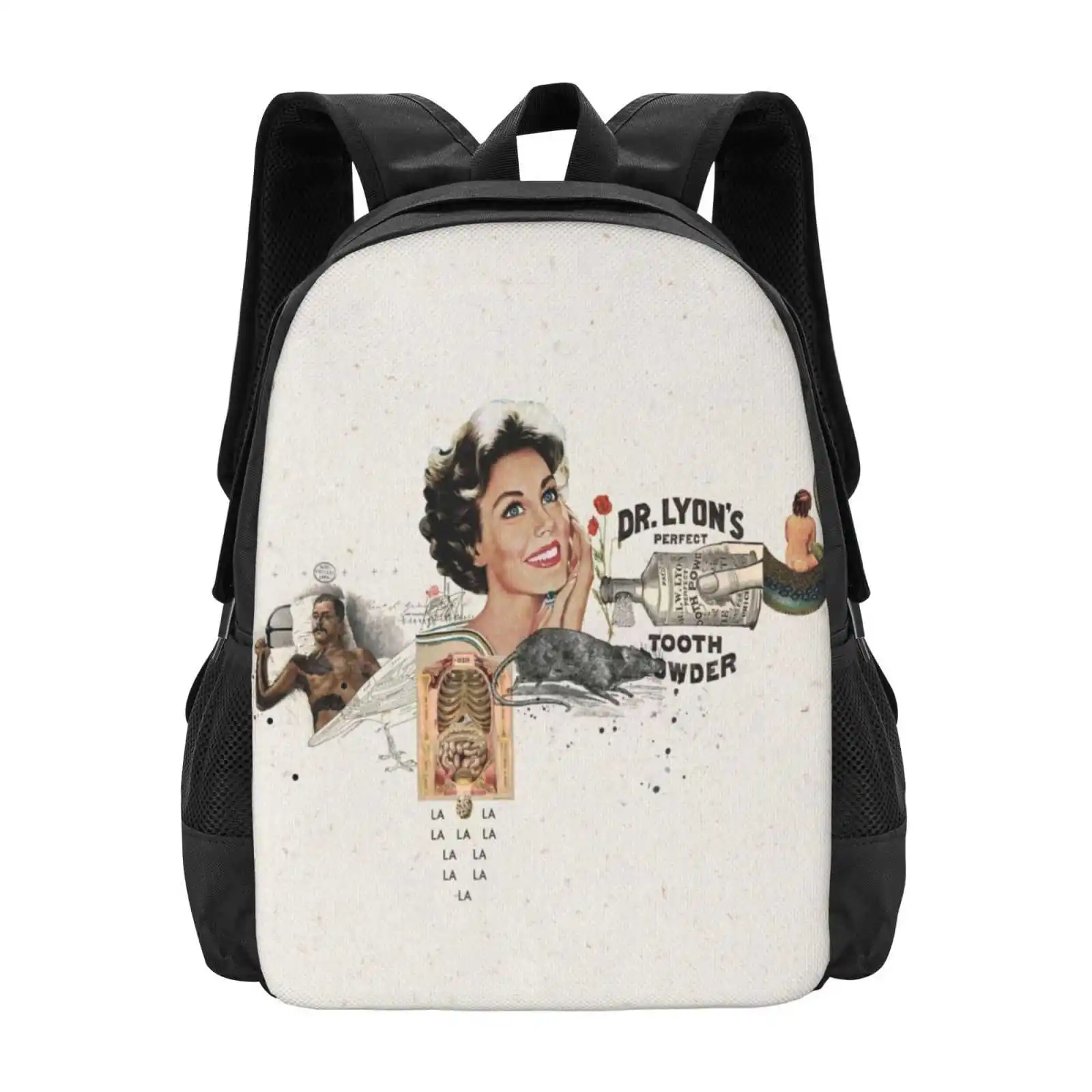 

Polvo De Pattern Design Laptop Travel School Bags Collage Sickness
