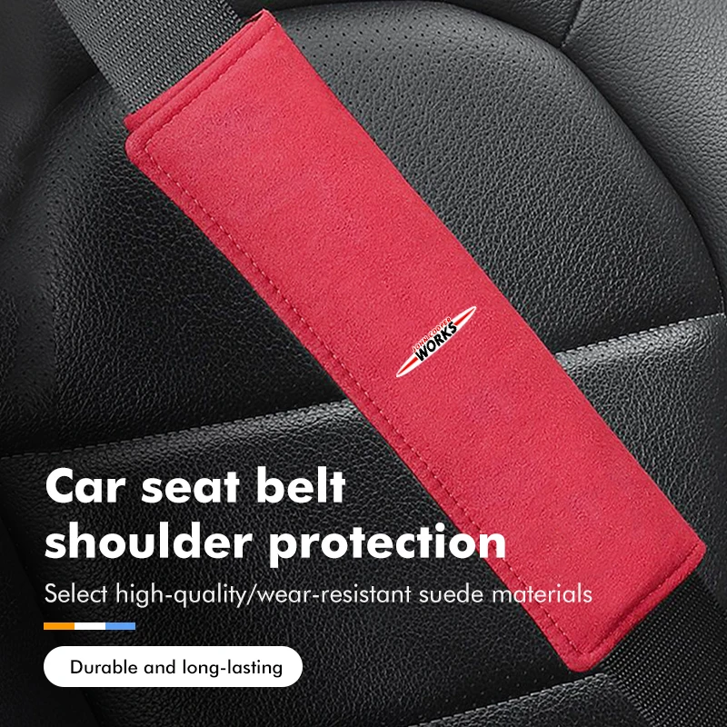 1/2 шт. защитный чехол для ремня безопасности из замши