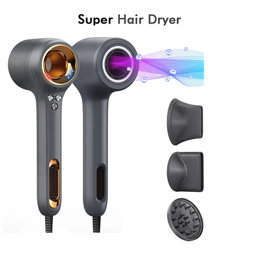 Super Hair Dryer 220V/110V Leafless Hairdryer Personal Hair Care Styling Negative Ion Tool Constant Anion Electric Hair Dryers