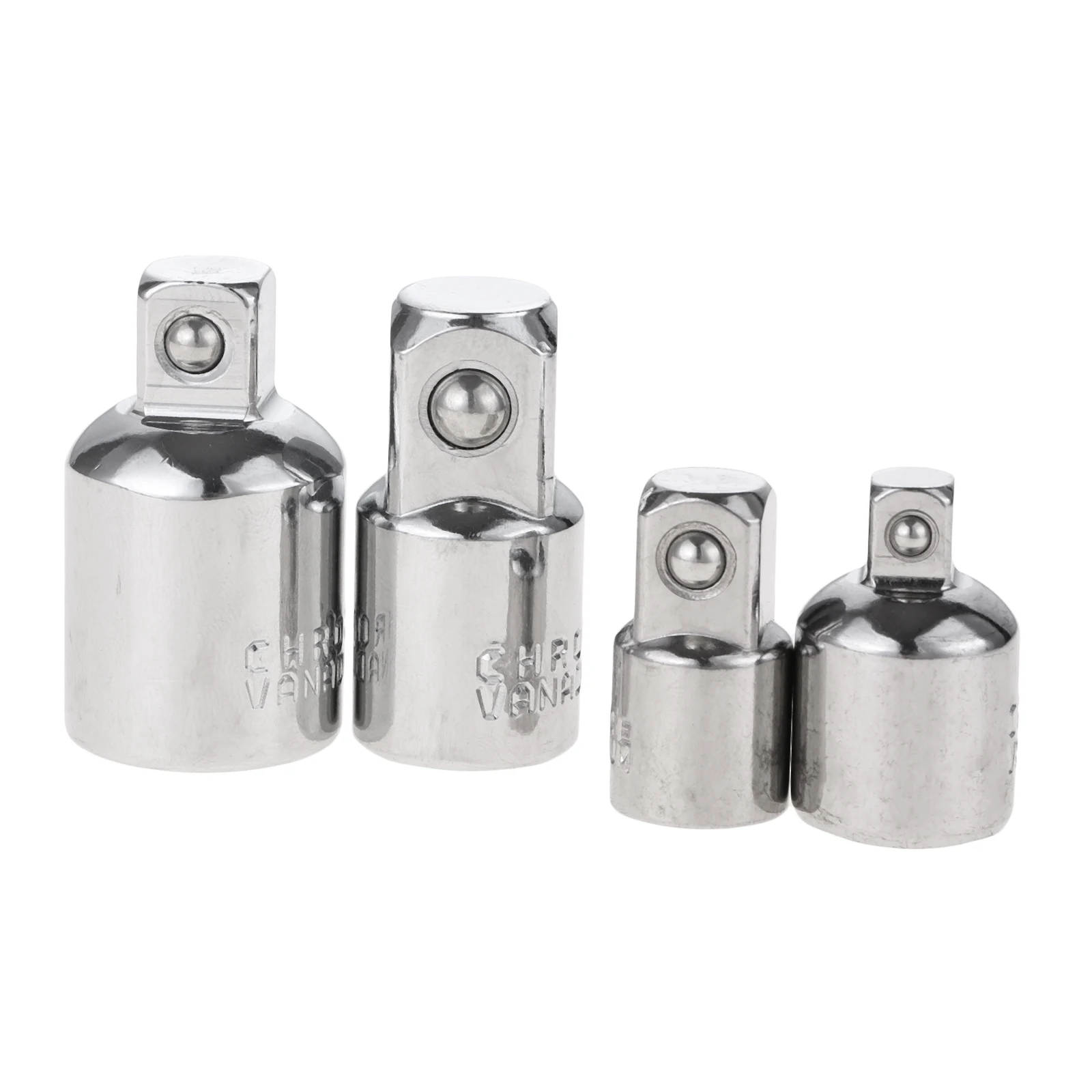 

4pcs 3/8 1/2 1/4 3/8 inch Square Drive Ratchet Socket Adapter Kit Female Reducer Converter Extension Bar Universal Joint Tool