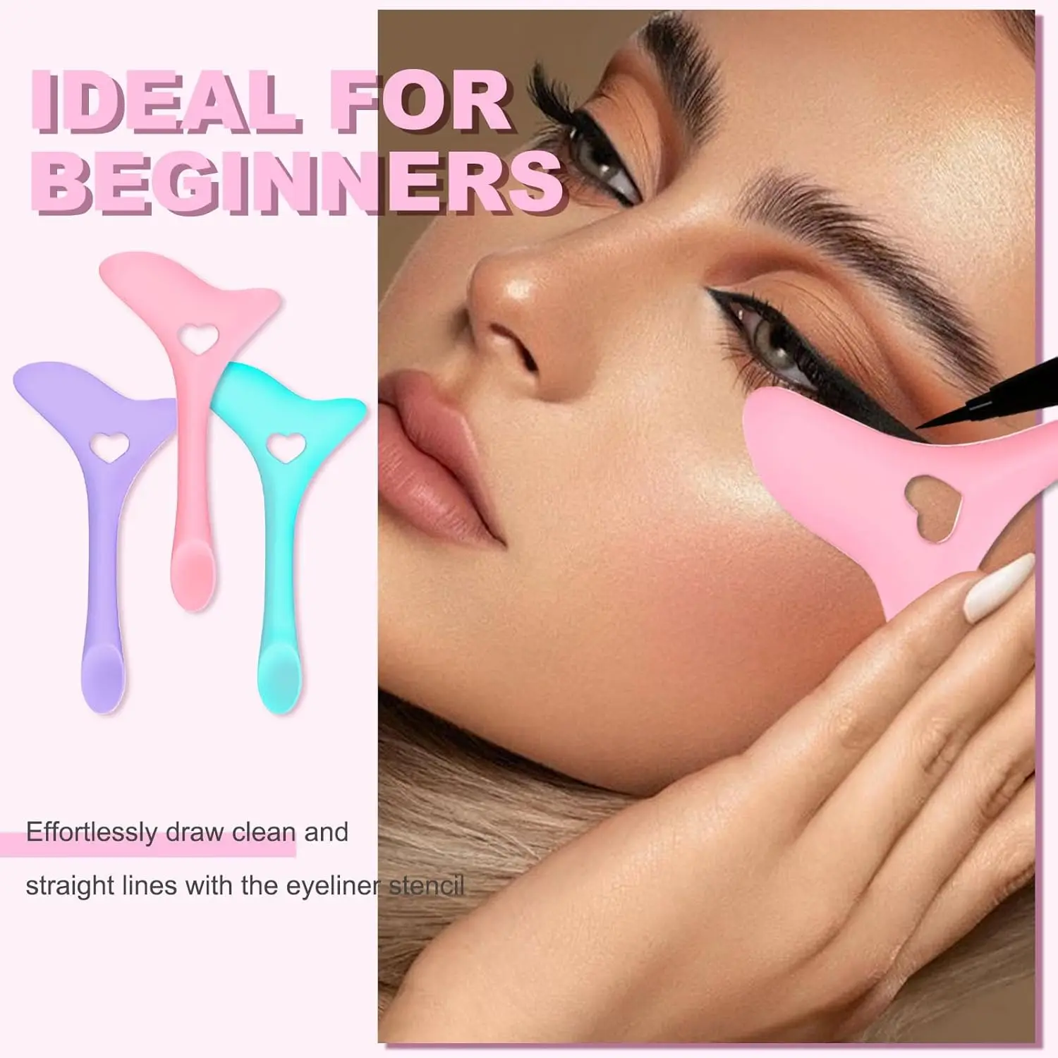 Многофункциональная подводка для глаз трафарет кончики крыльев многоразовая